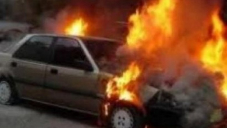 Digjet një makinë nga mjetet shpërthyese në Kumanovë