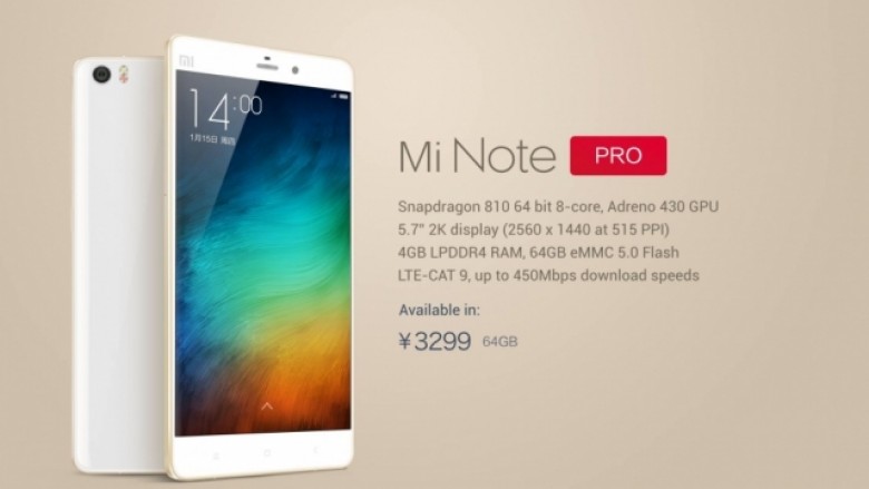 Xiaomi prezanton “bishën” Mi Note Pro