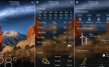 Yahoo Weather debuton edhe në iPad