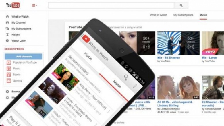 YouTube zyrtarizon ‘Music Key’, shërbimin me abonim mujor