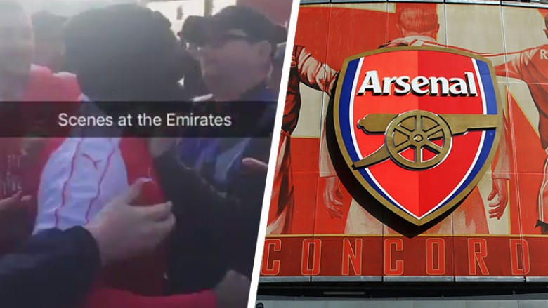 Rrahje mes tifozëve të Arsenalit pas ndeshjes (Video)