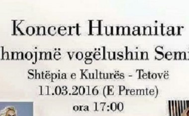 Organizohet koncert humanitar në Tetovë për shërimin e voglushit Semir Saliu (Foto)