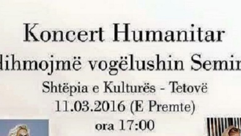 Organizohet koncert humanitar në Tetovë për shërimin e voglushit Semir Saliu (Foto)