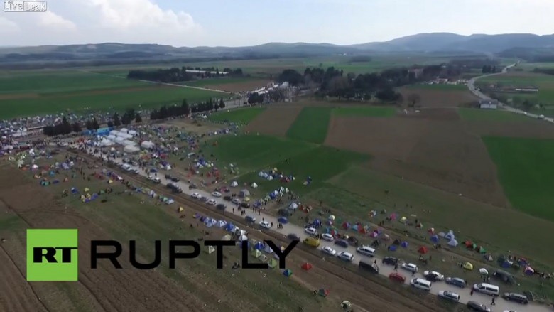 Ja si duket kufiri Maqedoni-Greqi nga droni (Video)