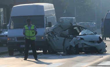 Shkup, për 24 orë 11 aksidente, dy persona në gjendje të rëndë shëndetësore