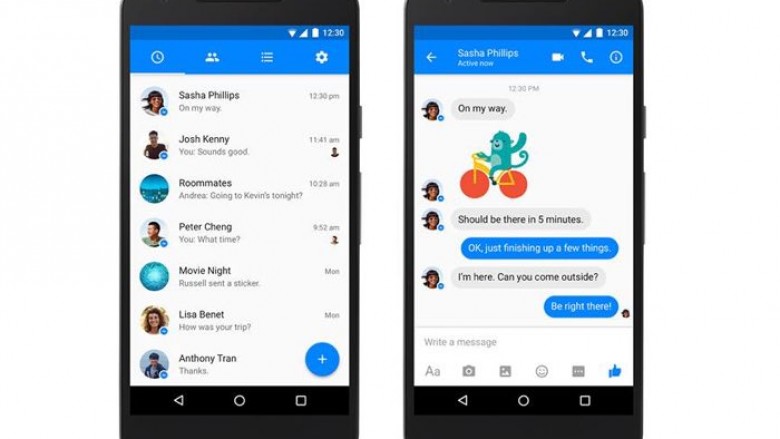 Facebook Messenger bëhet me Material Design të Google