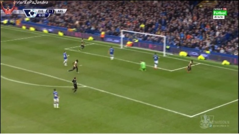 Vjen goli i dytë i Arsenalit ndaj Evertonit (Video)