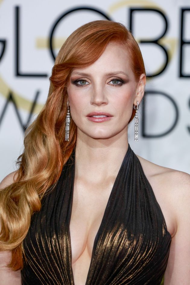 Beverly Hills, CA - Jessica Chastain at the 72nd Annual Golden Globe Awards held at the Beverly Hilton. January 12, 2015, Image: 215166371, License: Rights-managed, Restrictions: USA ONLY, Model Release: no, Credit line: Profimedia, AKM images