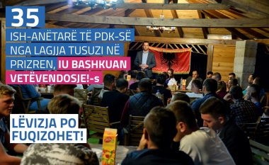 Ish-anëtarët e PDK-së në Prizren i bashkohen Vetëvendosjes