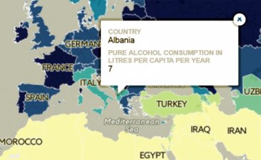 Popujt më ‘pijanecë’ në botë – ku renditen shqiptarët