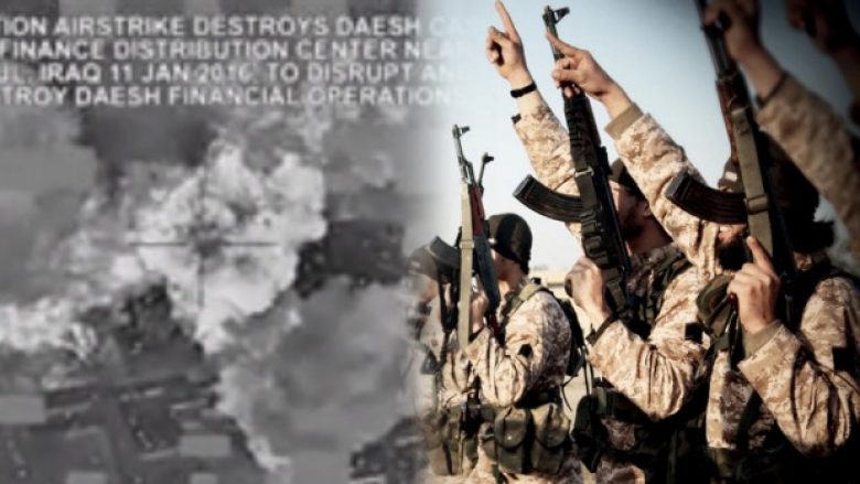 Kështu duket hedhja e 800 milionë dollarëve të ISIS-it në erë (Video)