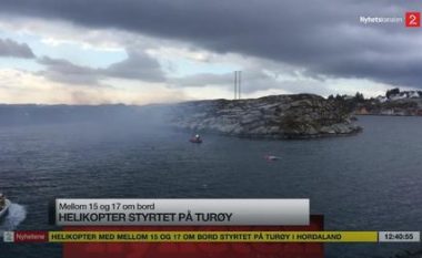 Rrëzohet helikopteri në Norvegji, 14 të vdekur (Foto)