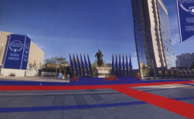 Sheshi “Skenderbeu” gati për inaugurimin e Thaçit President (Video)