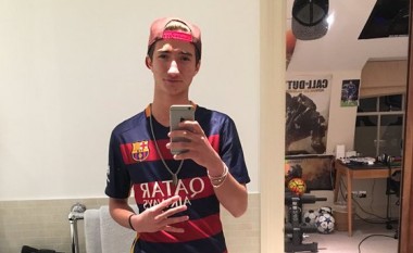 E pabesueshme – Djali i Mourinhos, fans i flaktë i Barcelonës (Foto)