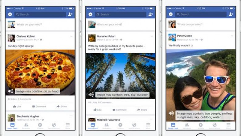 Facebook e bën të mundur që edhe të verbërit t’i kuptojnë fotot e postuara