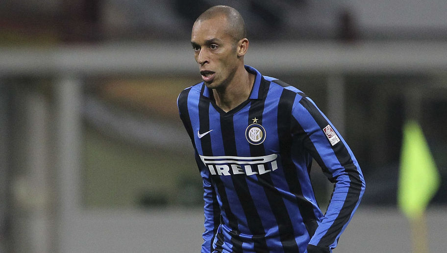 MILAN, ITALY - APRIL 23:  Joao Miranda of FC Internazionale Milano in action during the Serie A match between FC Internazionale Milano and Udinese Calcio at Stadio Giuseppe Meazza on April 23, 2016 in Milan, Italy.  (Photo by Marco Luzzani/Getty Images)