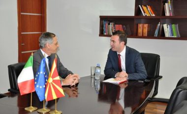 Zv. kryeministri Ademi priti në takim ambasadorin italian, Bellelli