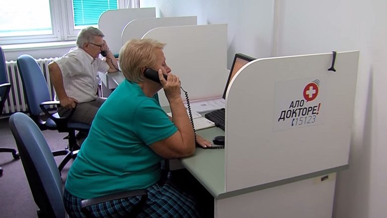 Linja telefonike për këshilla mjekësore në Shkup vazhdon të punojë pa ndërprerë