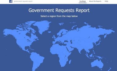 Raporti i transparencës nga Facebook për vitin 2015, Qeveria e Maqedonisë me 29 kërkesa (Foto)