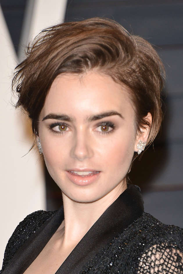 -Los Angeles, CA - 2/22/2015 - 2015 Vanity Fair Oscar Party - Arrivals at Wallis Annenberg Center for the Performing Arts -PICTURED: Lily Collins -, Image: 219839470, License: Rights-managed, Restrictions: , Model Release: no, Credit line: Profimedia, Startraks