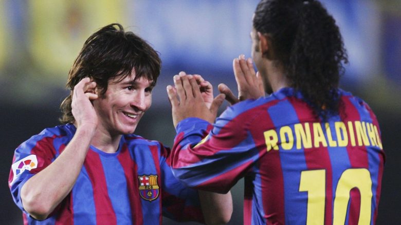 Sot 11-të vite më parë bota u njohë me magjinë e Messit, gjithçka e filluar nga asistimi meastral i Ronaldinhos (Video)