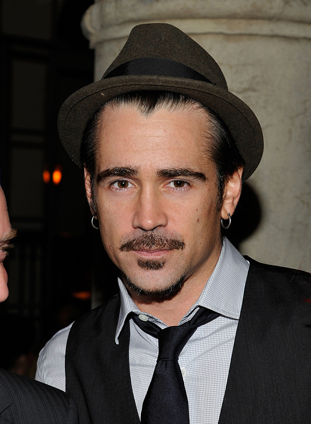 LOS ANGELES, CA - OCTOBER 27:  Actor Colin Farrell attends the The 2011 amfAR Inspiration Gala held at the Chateau Marmont on October 27, 2011 in Los Angeles, California.  (Photo by John Sciulli/Getty Images for Reca Group)
