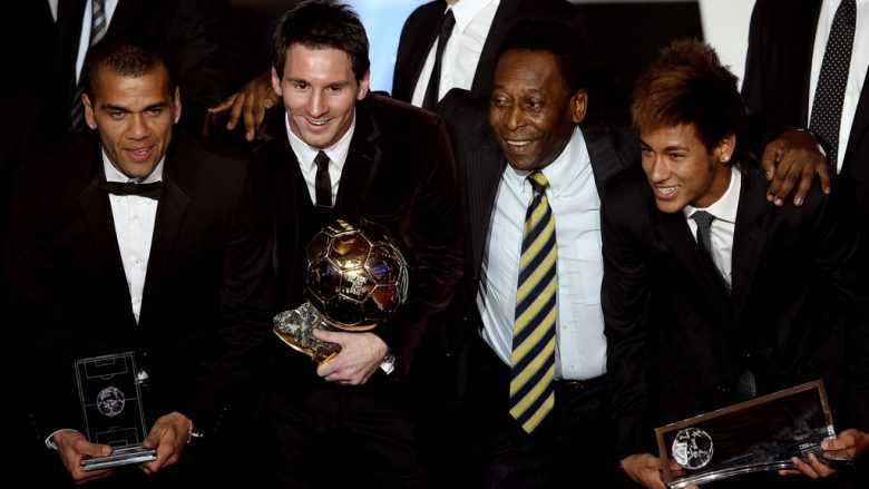 Pele zgjedh pesë lojtarët më të mirë në histori, a është Messi aty?