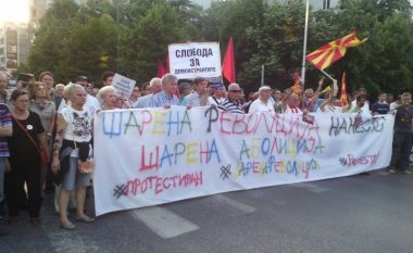 Ja si u protestua mbrëmë në Shkup (Foto)