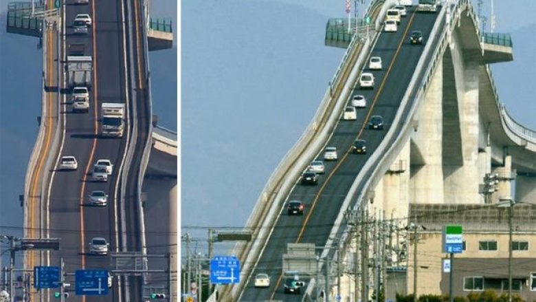 A do të guxonit të vozisni në këtë urë? (Video)