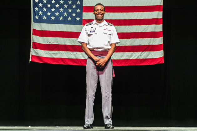 Newly commissioned 2nd Lt. Alix Schoelcher Idrache, became the Maryland Army National Guard’s first United States Military Academy, also known as West Point, graduate on May 21, 2016. Idrache, originally from Haiti, graduated at the top of his class in physics and will attend Army Aviation school at Fort Rucker, Alabama. (Photo by Sgt. Ryan Noyes, 29th Mobile Public Affairs Detachment.)