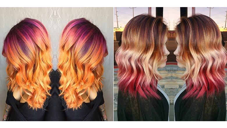 Ngjyra e re e flokëve për femra, inspiruar nga perëndimi i diellit