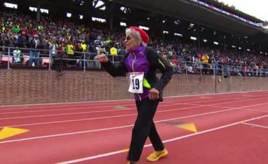 Gjyshja 101 vjeçe vrapon dhe shënon rekord (Video)