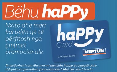 Bëhu happy me Neptun haPPy Card!