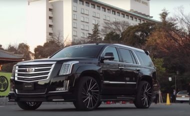 Cadillac Escalade i kombinuar në mënyrë të përkryer me rrotat Lexani (Video)