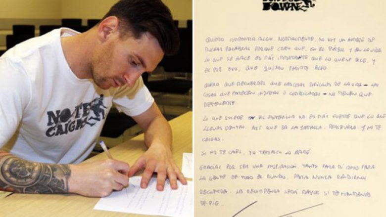 Messi i drejtohet botës me një letër emocionuese (Video)