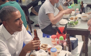 Ushqimi që konsumoi Obama në Vietnam kushtoi vetëm 6 dollarë (Foto)