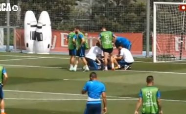 Ronaldo përfundon stërvitjet para kohe, ja reagimi i parë i mjekëve të ekipit (Video)