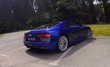 Audi R8 E-tron që lansohet më 2017, filmohet rastësisht në Gjermani (Video)