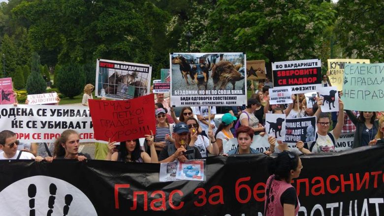 Aktivistët për mbrojten e kafshëve protestojnë kundër stacionit Vardarishte (Foto)