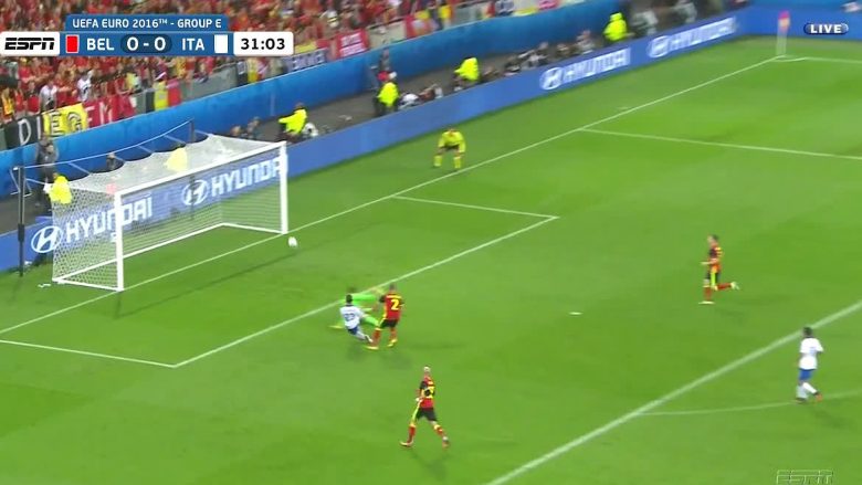 Super pasim, supergol i Giaccherinit kundër Belgjikës (Video)