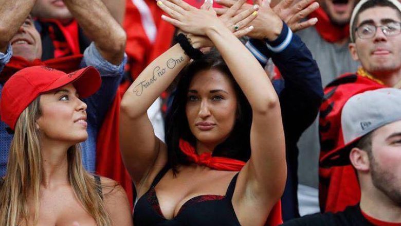 Bukuroshja shqiptare që bëri bujë në ‘Euro 2016’, flet për të dashurin futbollist