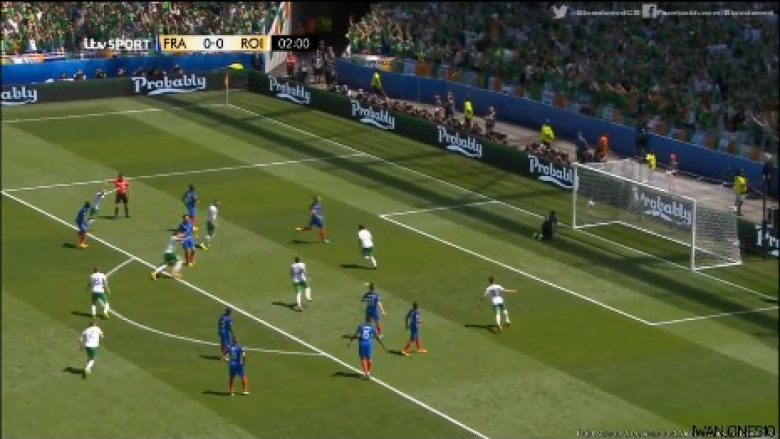 Irlanda shokon Francën, gol në minutën e parë (Video)