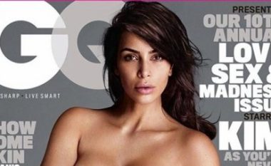Kim Kardashian nuk ndalet, lakuriq në ballinën e revistës amerikane (Foto)