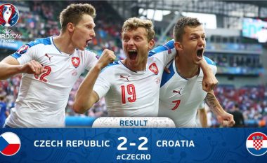 Kroacia – Çekia, thyhet një rekord i evropianit Euro 2016