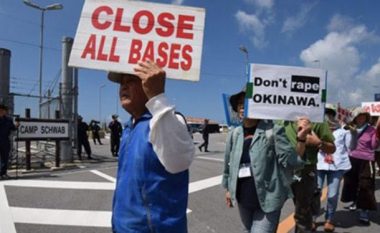 Japonezët në protesta, kundër pranisë ushtarake amerikane