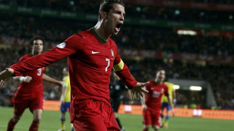 Ronaldo realizon dy supergola kundër Estonisë (Video)