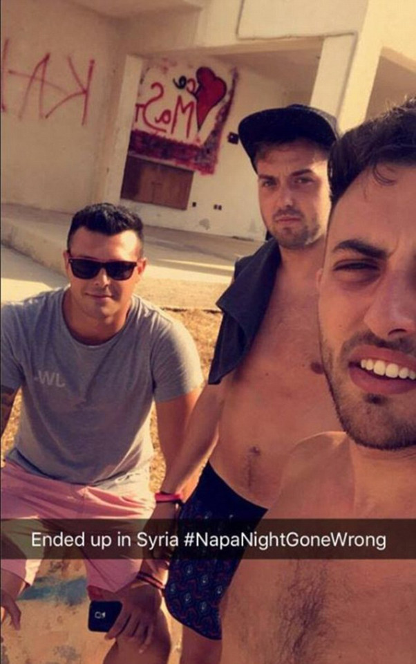 James Wallman, Alex McCormick, Lewis Ellis ended up in Syria after a night out.