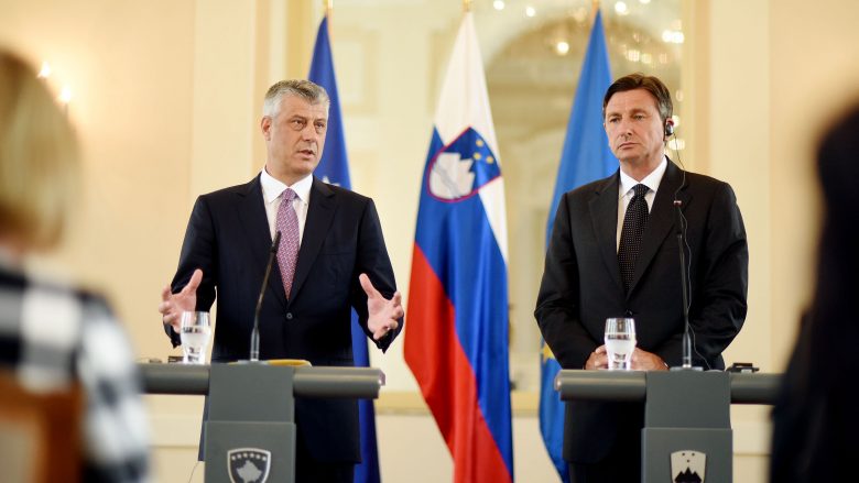 Thaçi në Slloveni: Kosova kthen vëmendjen nga konsolidimi ekonomik