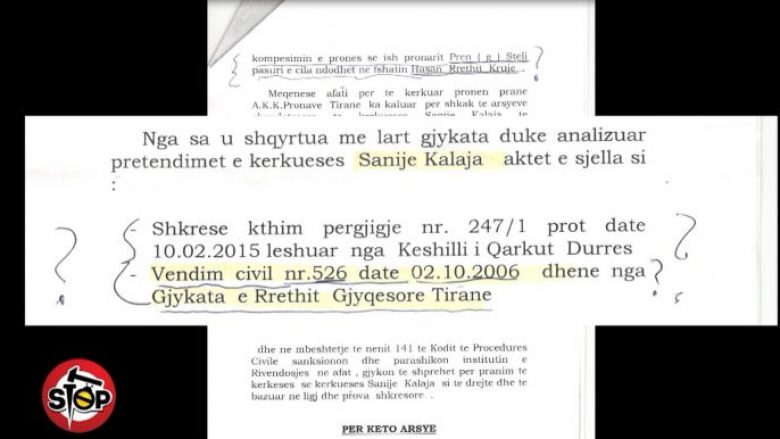 Çudira shqiptare: Gjyqtarja ia ‘merr’ tokën qytetarit nga Kruja, ia ‘jep’ një gruaje nga Korça (Video)