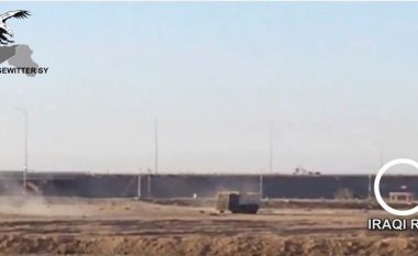 Ushtria irakiane parandalon sulmin kamikaz të ISIS-it, duke hedhur në erë kamionin me eksploziv (Video, +18)